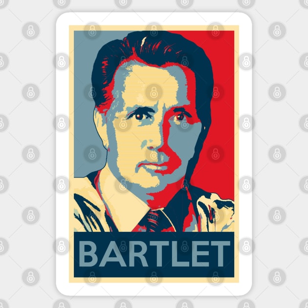 West Wing Bartlet Poster Sticker by baranskini